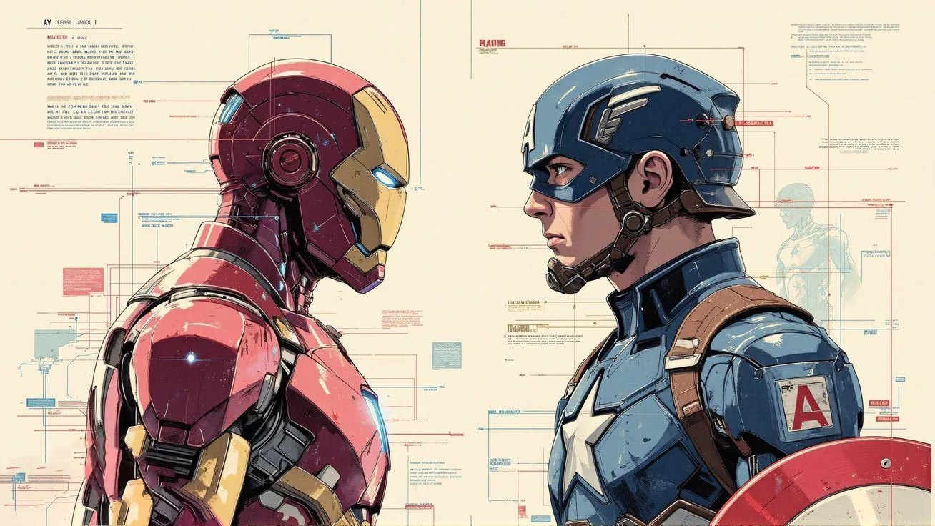 Comic-style collectible heroes
